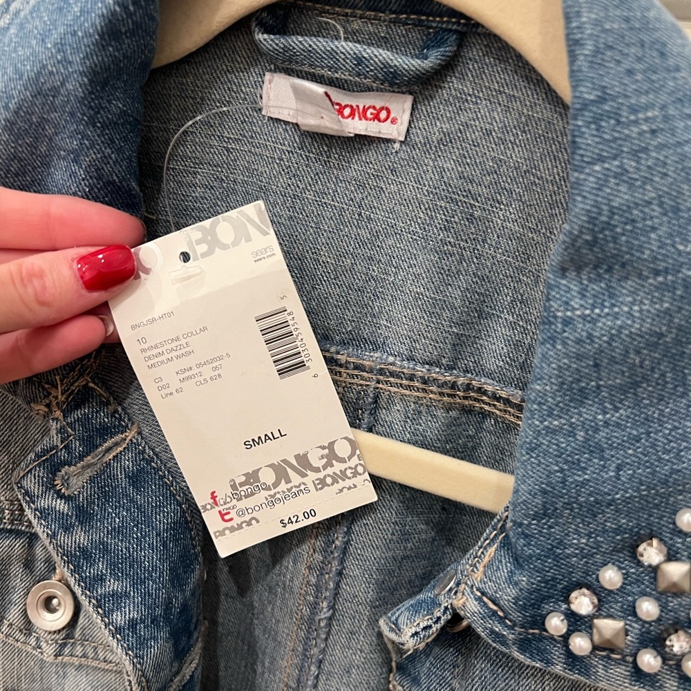 Bongo S Cropped Blue Jean Jacket - NWT